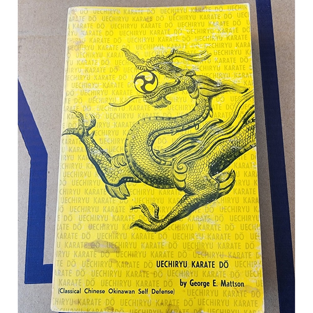 1974 Uechiryu Karate Do George E Mattson RARE Vintage Yellow First Printing Book